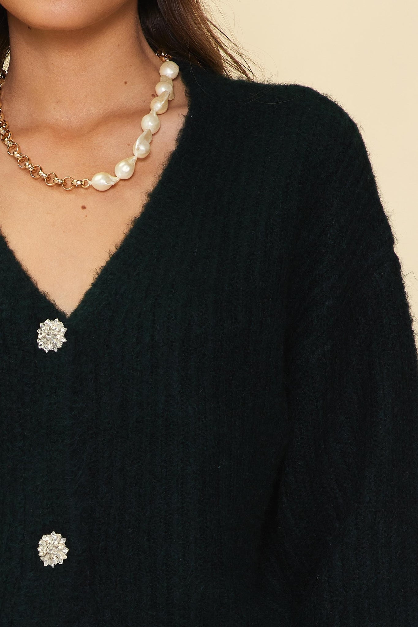 Forest Green Holiday Cardigan