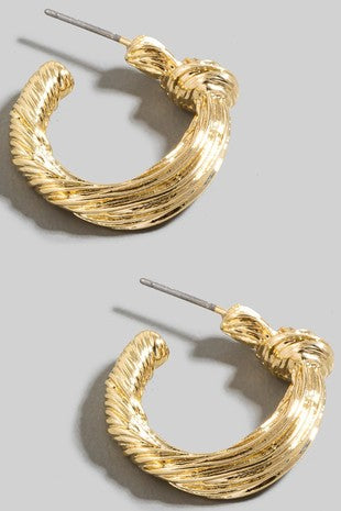 Gold Twist Earrings