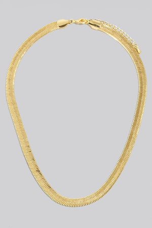 Wide Herringbone Necklace