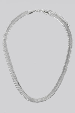 Wide Herringbone Necklace