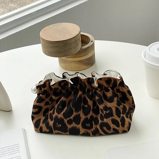 Vintage Leopard Cosmetic Bag