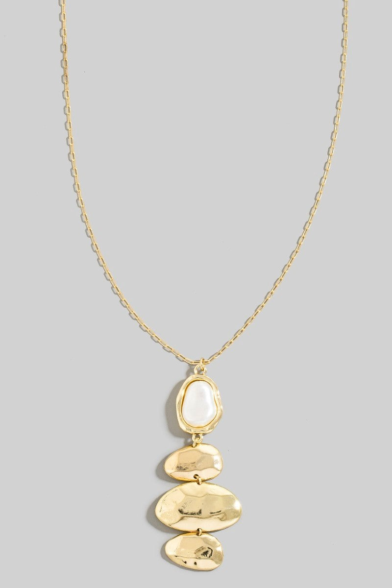 Oval Pendant Long Chain