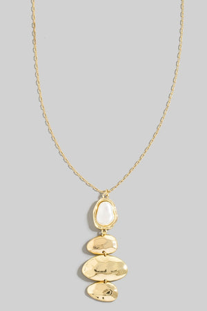 Oval Pendant Long Chain