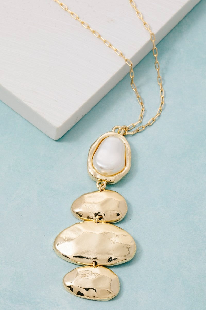 Oval Pendant Long Chain