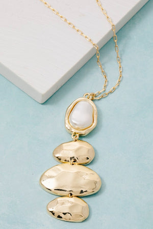 Oval Pendant Long Chain