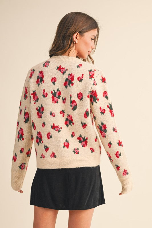 Roses Floral Cardigan