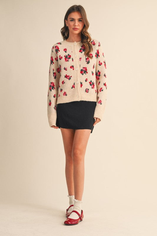 Roses Floral Cardigan