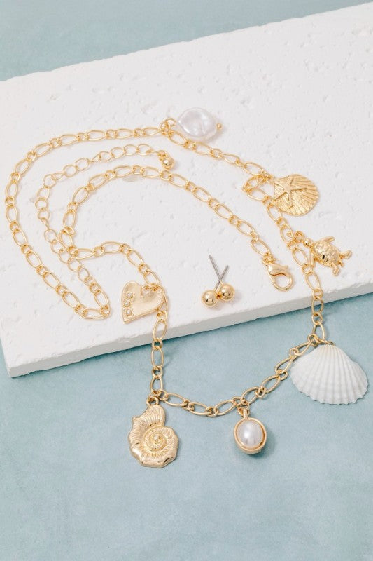 Starfish & Seashell Necklace