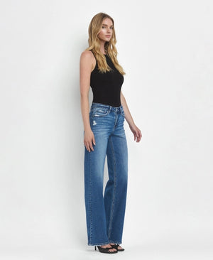 Secure Mid Rise Wide Leg Jeans