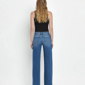 Secure Mid Rise Wide Leg Jeans