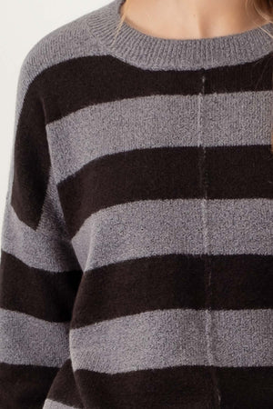 Crew Neck Striped Sweater