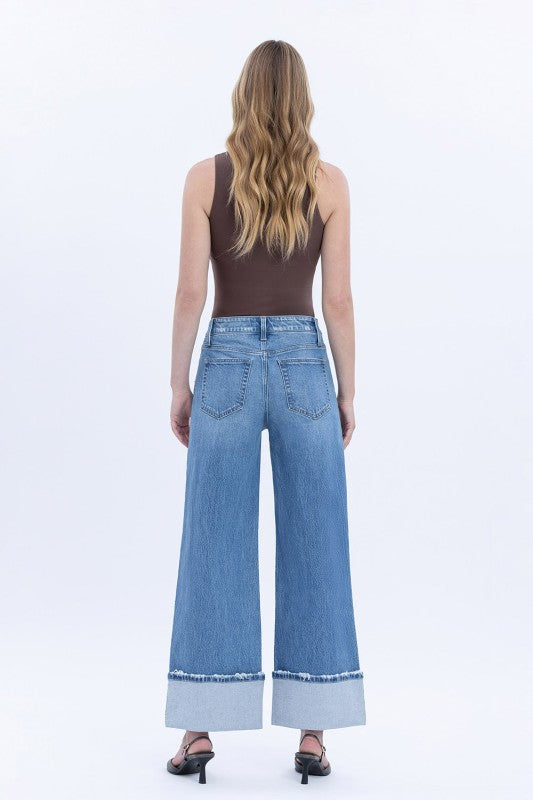 Kris High Rise Baggy Wide Jeans
