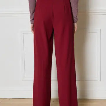 Wine Woven Trouser