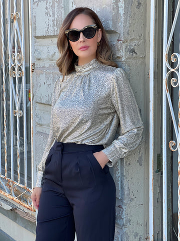 Champagne Holiday Blouse