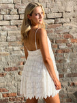 White Crochet Tank Dress