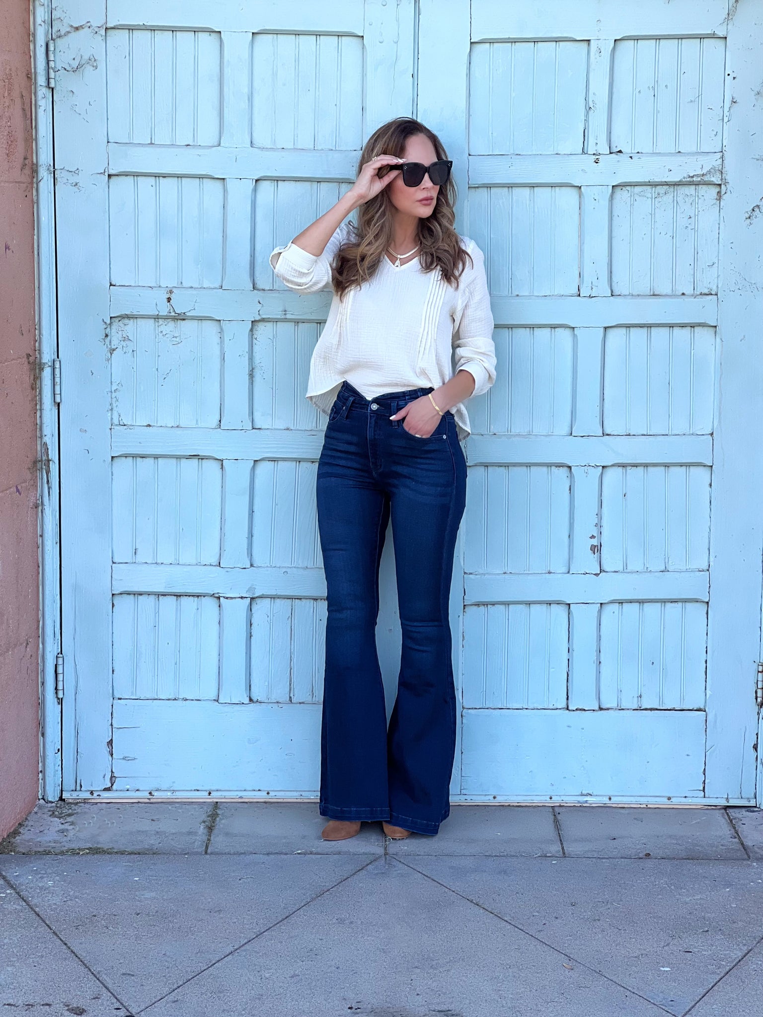 High Rise Super Flare Jeans