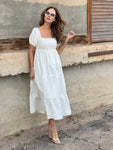 Tally White Tiered Dress