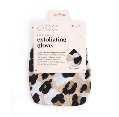 Kitsch Exfoliating Glove Leopard
