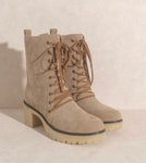 Jamie Lace Military Boot