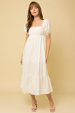 Tally White Tiered Dress
