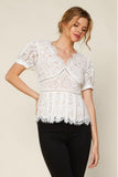 White Laced Blouse