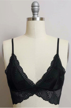 Black Petal Bralette