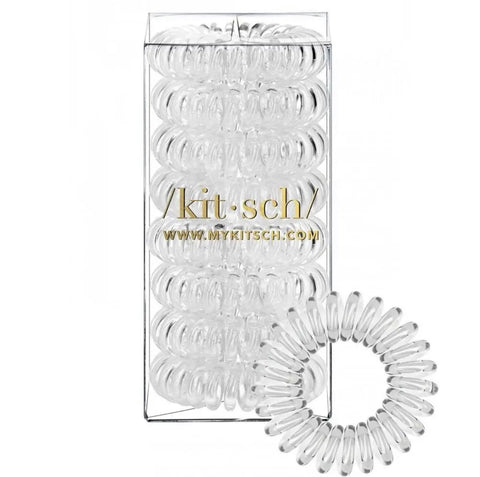 Kitsch Spiral Hair Ties Clear