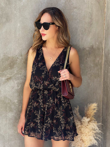 Fall Floral Romper