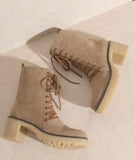 Jamie Lace Military Boot