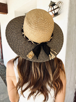 Beaded Straw Hat