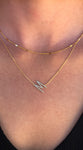 Double Layered Initial Necklace